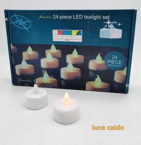 Set candele led lumini - x,