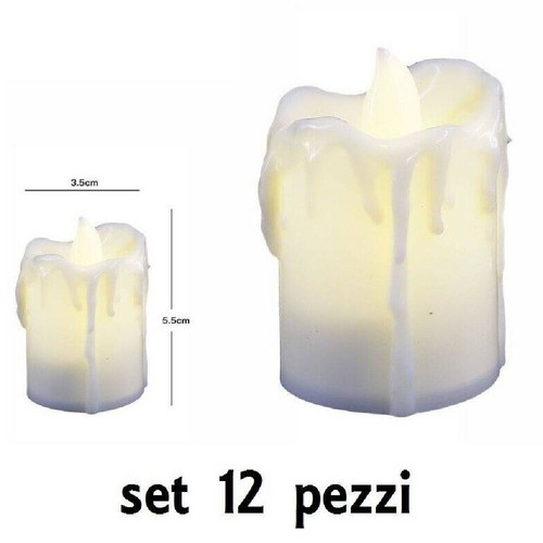 Set candele led lumini - set, pz