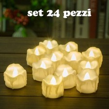 Set 24 Pz Candele Led Lumini