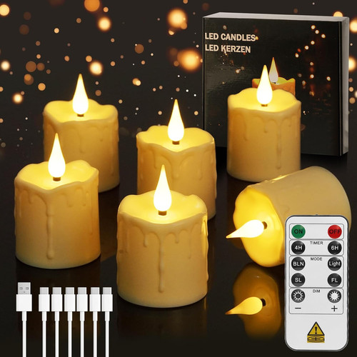 Candele ricaricabili con - candele,