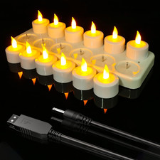 Candele ricaricabili USB, 12