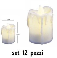 Set 12 Pz Candele Led Lumini