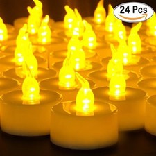 Set 24 Pz Candele Led Lumini